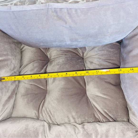 Nandog Dog Cat Pet Micro Plush Reversible Cozy Bed Light Brown New w Tags 21x20 - Picture 10 of 11